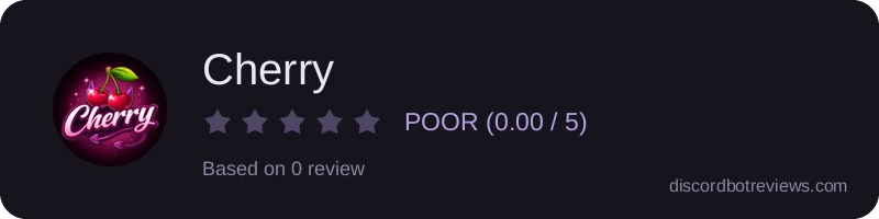 Rating widget preview for Cherry