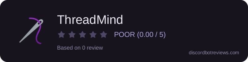 Rating widget preview for ThreadMind