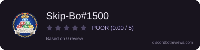 Rating widget preview for Skip-Bo#1500