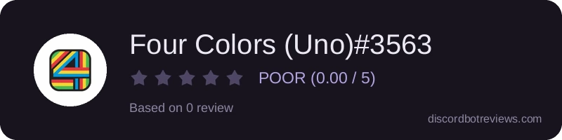 Rating widget preview for Four Colors (Uno)#3563