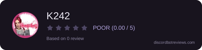 Rating widget preview for K242