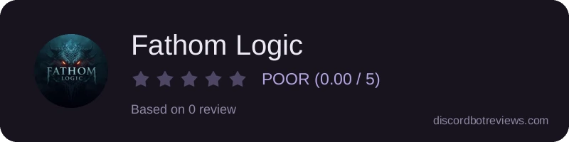 Rating widget preview for Fathom Logic