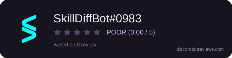 Rating widget preview for SkillDiffBot#0983