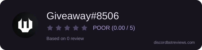 Rating widget preview for Giveaway#8506