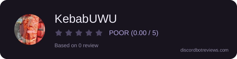 Rating widget preview for KebabUWU