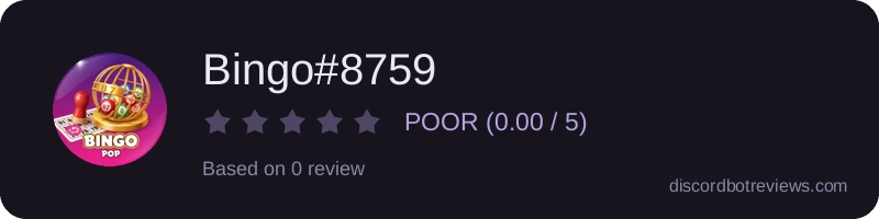 Rating widget preview for Bingo#8759