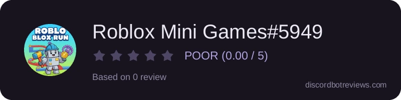 Rating widget preview for Roblox Mini Games#5949