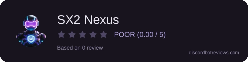Rating widget preview for SX2 Nexus
