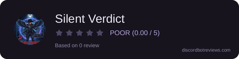 Rating widget preview for Silent Verdict