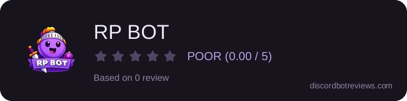 Rating widget preview for RP BOT