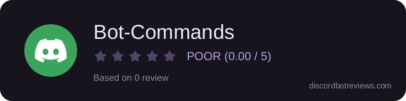 Rating widget preview for Bot-Commands