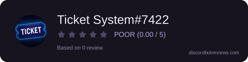 Rating widget preview for Ticket System#7422