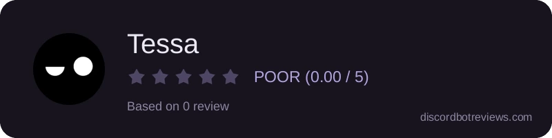 Rating widget preview for Tessa