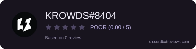 Rating widget preview for KROWDS#8404