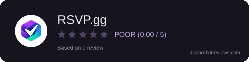 Rating widget preview for RSVP.gg