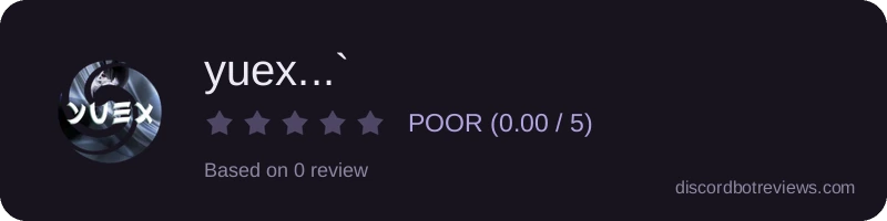 Rating widget preview for yuex...`