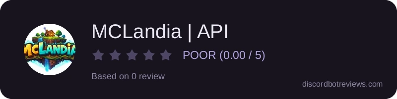 Rating widget preview for MCLandia | API