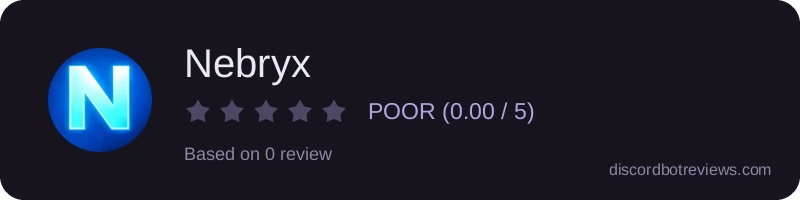 Rating widget preview for Nebryx