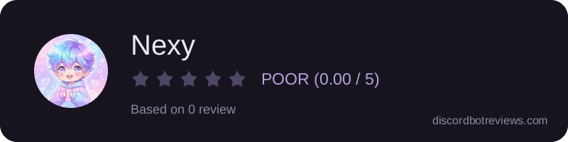 Rating widget preview for Nexy