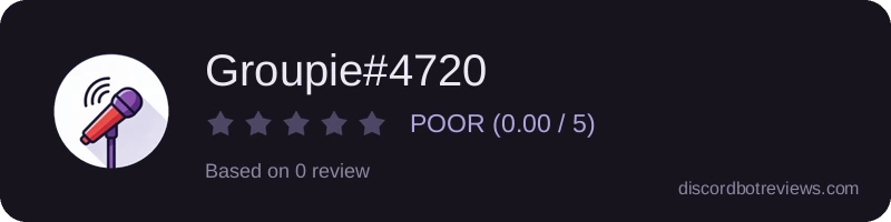 Rating widget preview for Groupie#4720