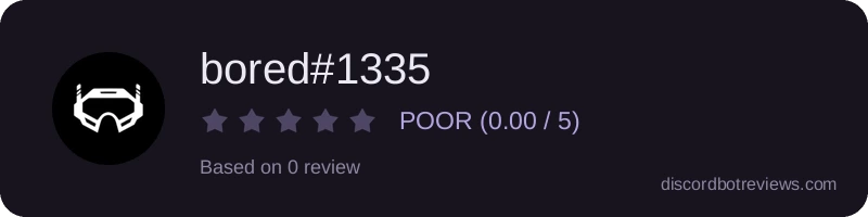 Rating widget preview for bored#1335