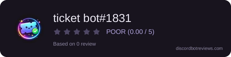 Rating widget preview for ticket bot#1831