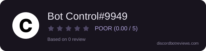 Rating widget preview for Bot Control#9949
