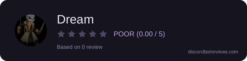Rating widget preview for Dream