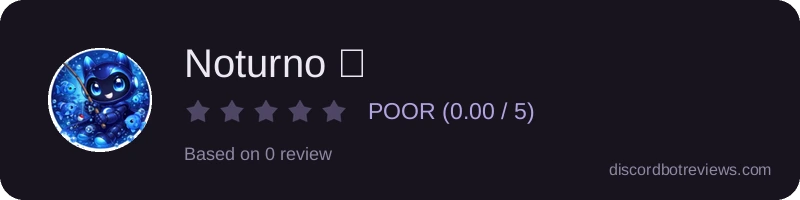Rating widget preview for Noturno 🎣