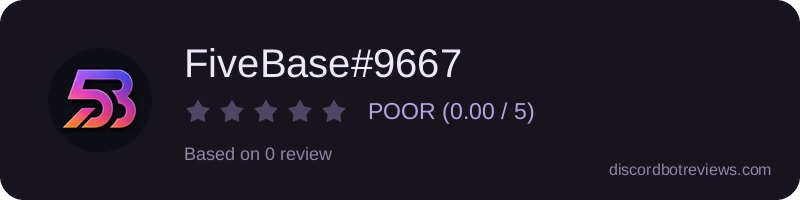 Rating widget preview for FiveBase#9667