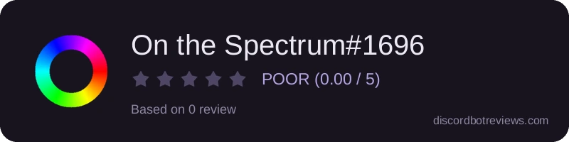 Rating widget preview for On the Spectrum#1696