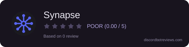 Rating widget preview for Synapse
