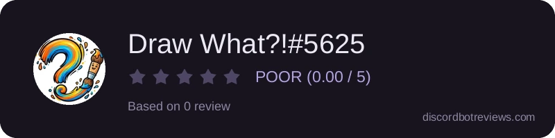 Rating widget preview for Draw What?!#5625