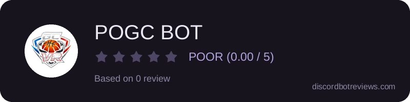 Rating widget preview for POGC BOT