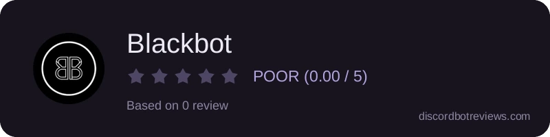 Rating widget preview for Blackbot
