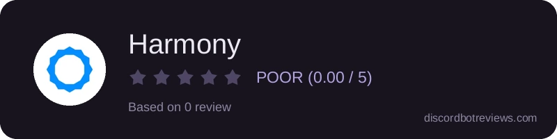 Rating widget preview for Harmony