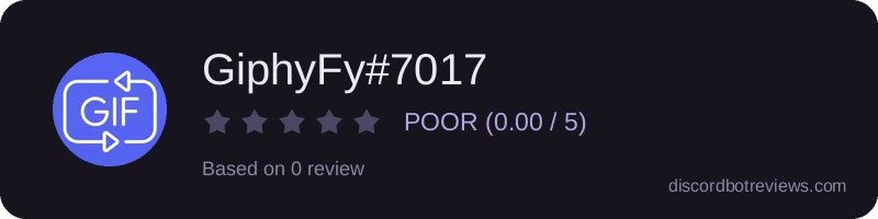 Rating widget preview for GiphyFy#7017