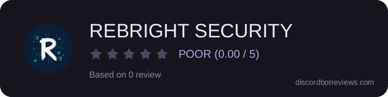 Rating widget preview for REBRIGHT SECURITY