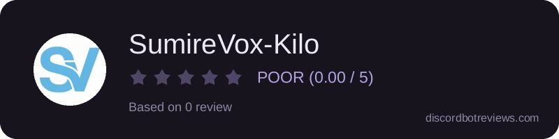 Rating widget preview for SumireVox-Kilo