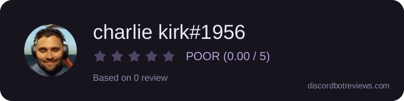 Rating widget preview for charlie kirk#1956