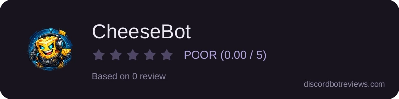Rating widget preview for CheeseBot