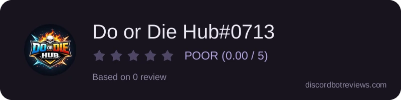 Rating banner for Do or Die Hub#0713