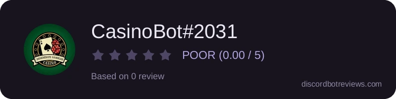 Rating widget preview for CasinoBot#2031