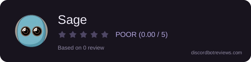 Rating widget preview for Sage