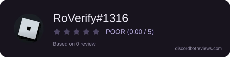 Rating widget preview for RoVerify#1316
