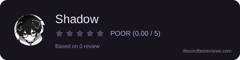 Rating widget preview for Shadow