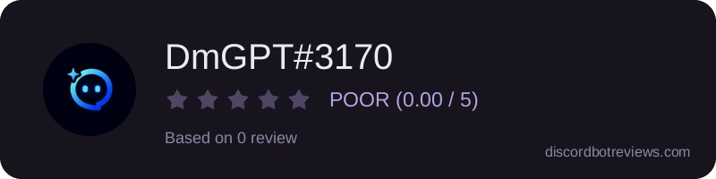 Rating widget preview for DmGPT#3170