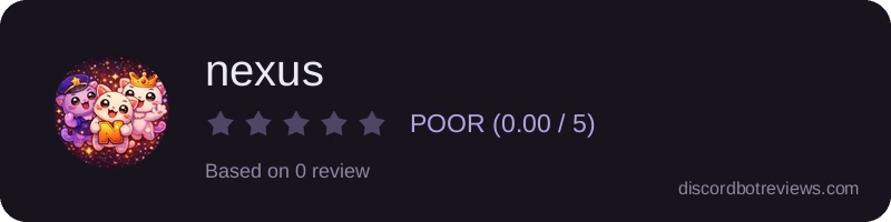 Rating widget preview for nexus