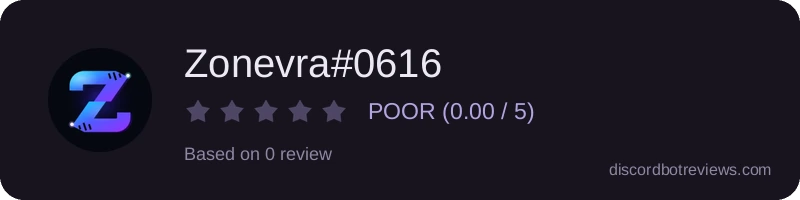 Rating widget preview for Zonevra#0616