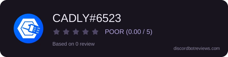Rating widget preview for CADLY#6523